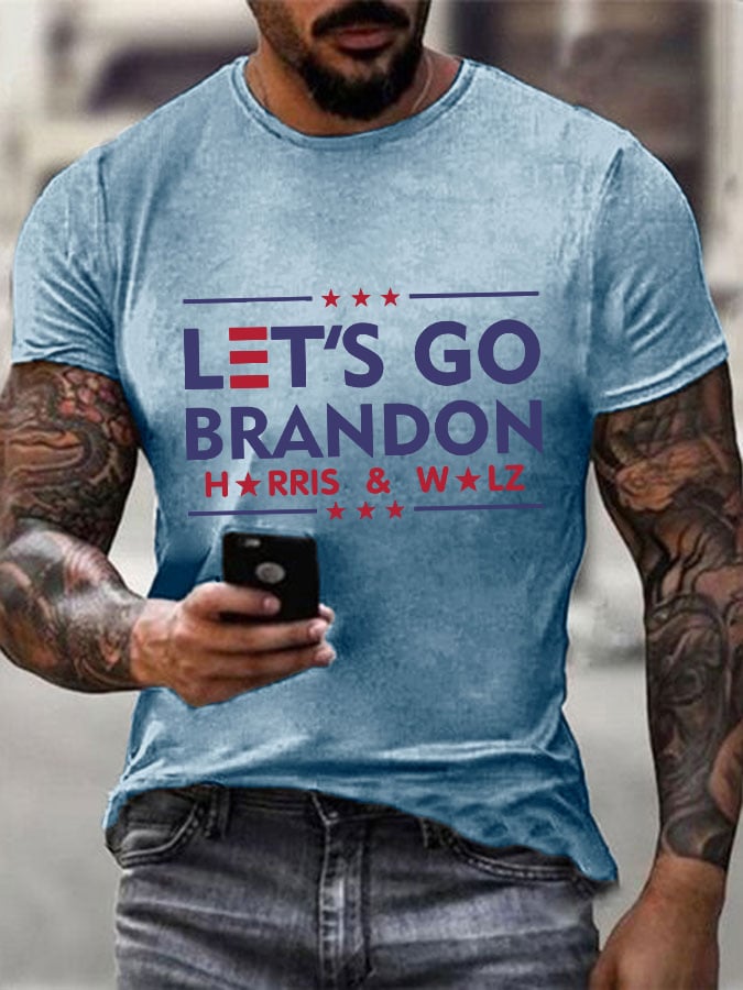 Men's Let's Go Brandon Print T-Shirt