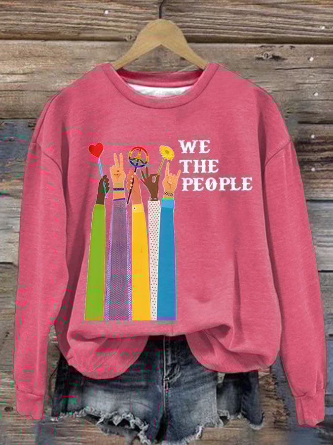 Women'S We The People Peace Printed Sweatshirt