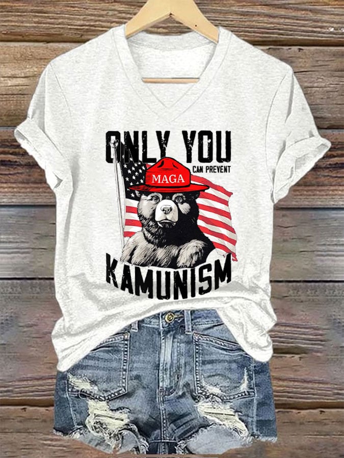 Women's Only You Can Prevent Kamunism Print T-Shirt