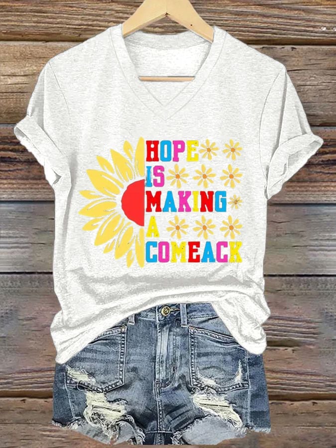 Women's Hope Is Making A Comeback  T-shirt