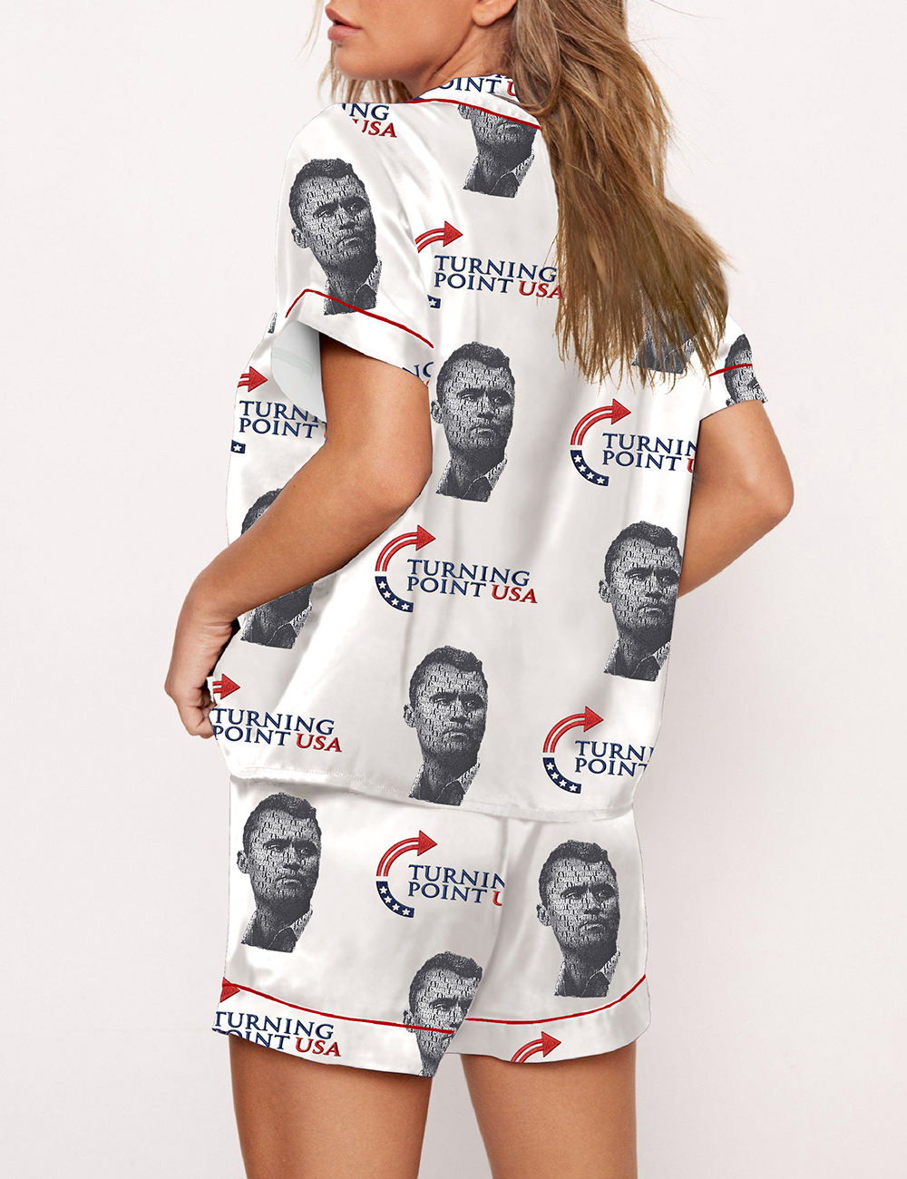 Women's Turning Point USA Freedom Satin Pajama Set
