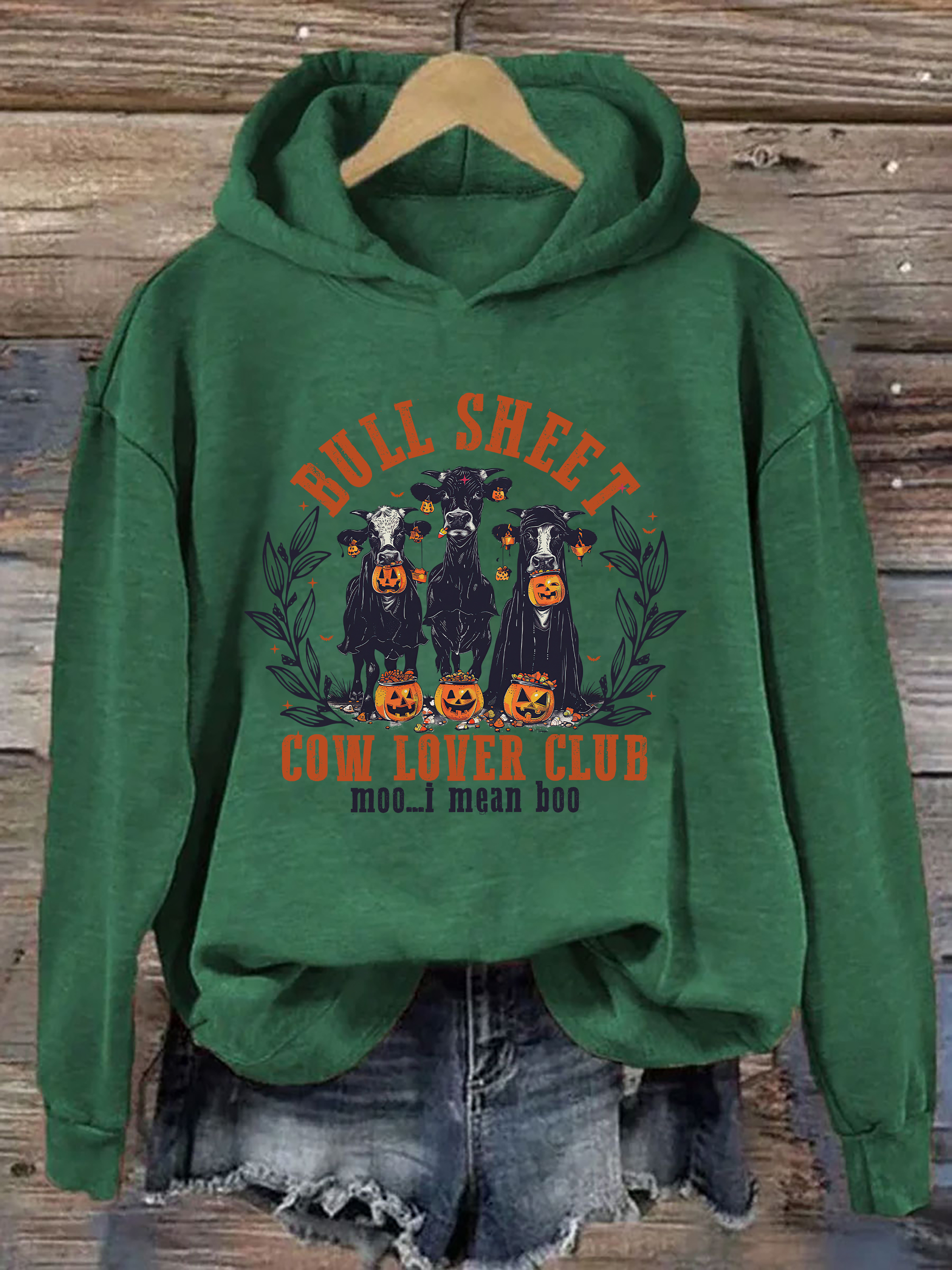 Bull Sheet Cow Lover Club Hoodie
