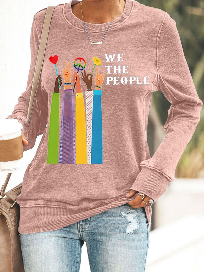 Women'S We The People Peace Printed Casual Sweatshirt