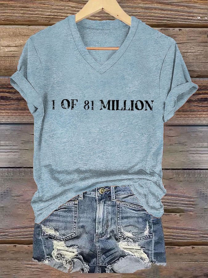 Women's 1 of 81 Million Print T-Shirt