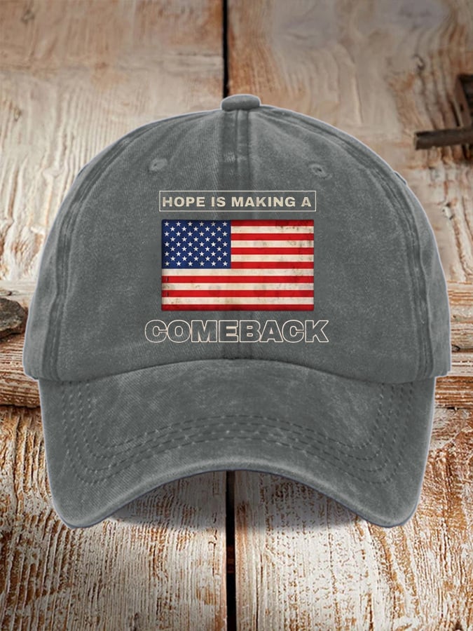 Unisex Flag Hope Is Making A Comeback Print hat