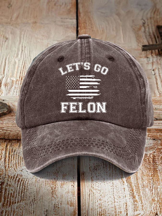 Let's Go Felon Printed Casual Unisex Hat