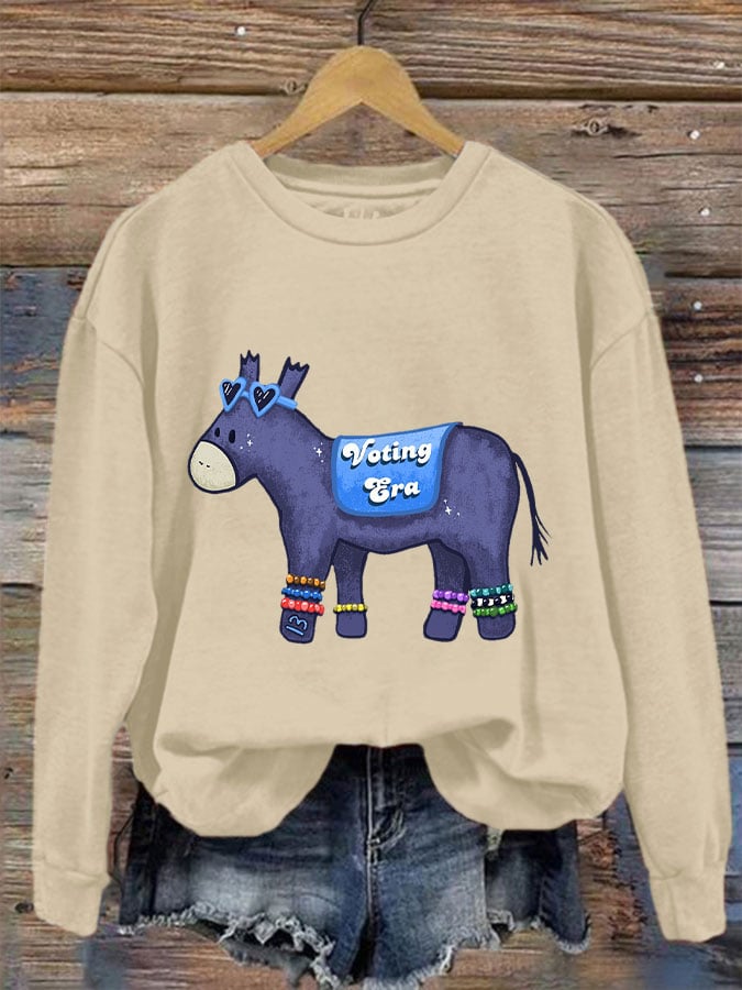 Women's In my voting era Donkey sweatshirt