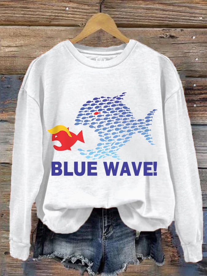 Women's Blue Wave 2024 Casual Sweatshirt