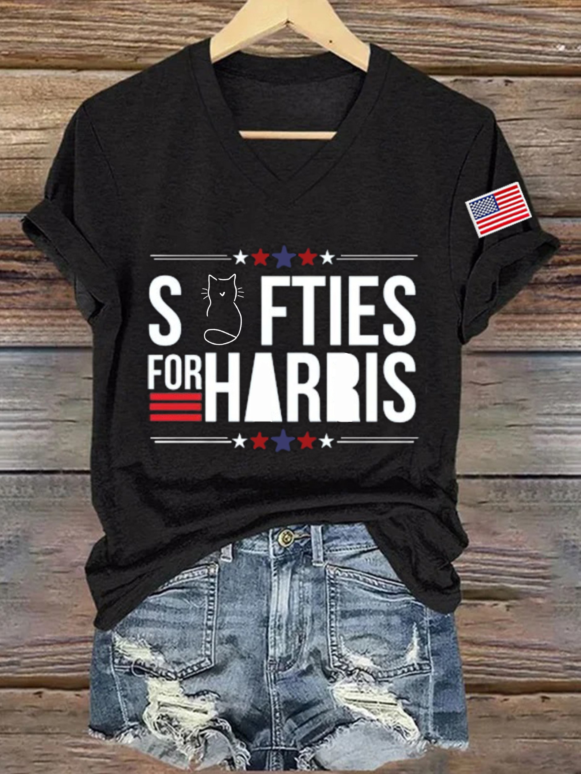 Women's La 2024 Swifties Printed Short-Sleeved T-Shirt