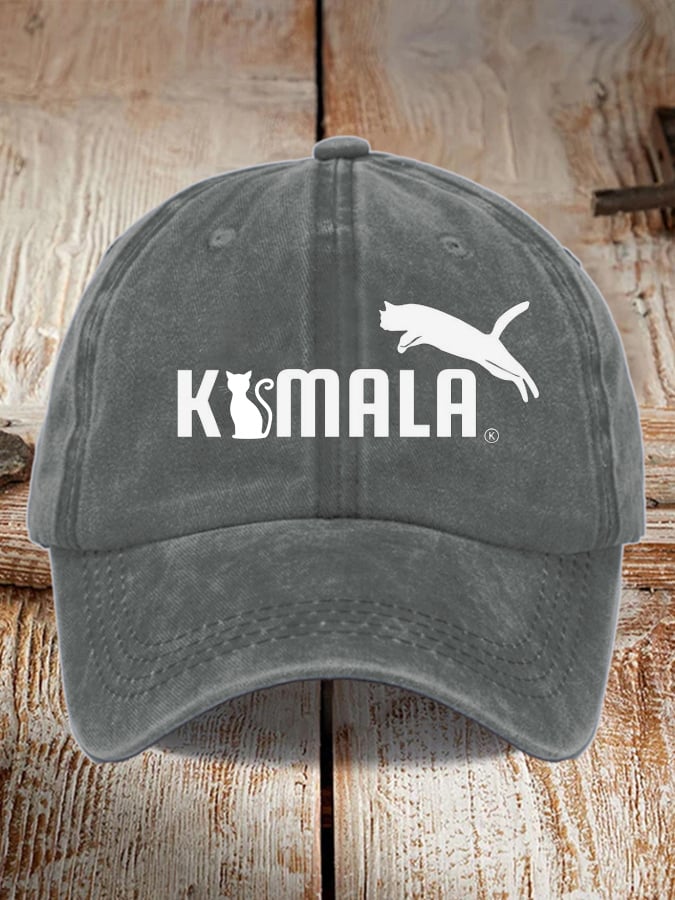 Unisex scab printed washed distressed hat