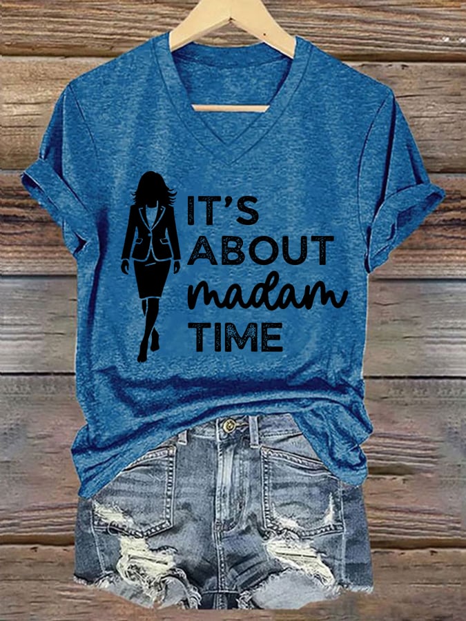 Women's It's About Madam Time Print T-Shirt