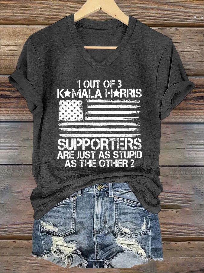 Women's 1 Out Of 3 KH Supporters Are Just As Stupid As The Other 2 Print T-shirt