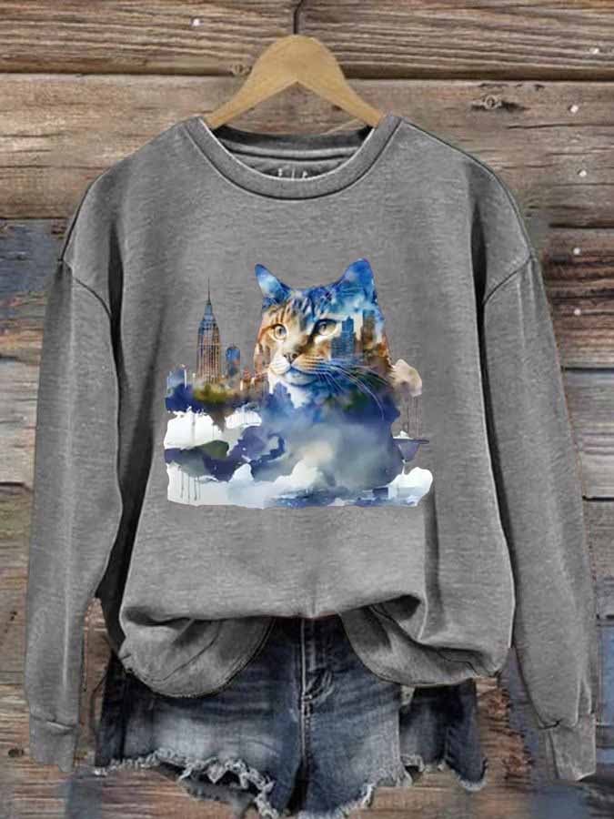 Women's La Cat 2024 Print Casual Sweatshirt