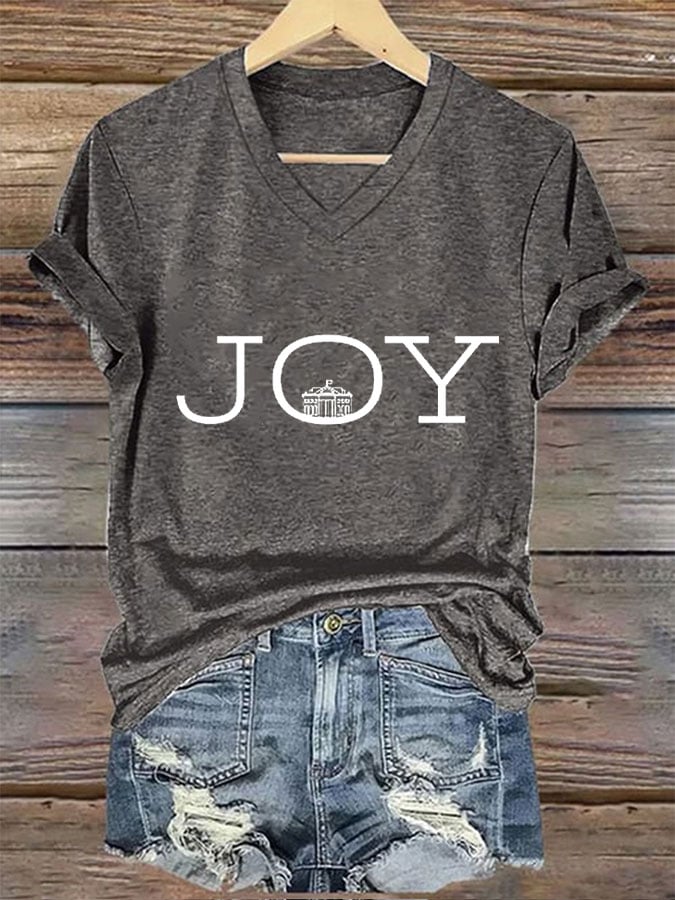Women's Joy&White House Print T-Shirt