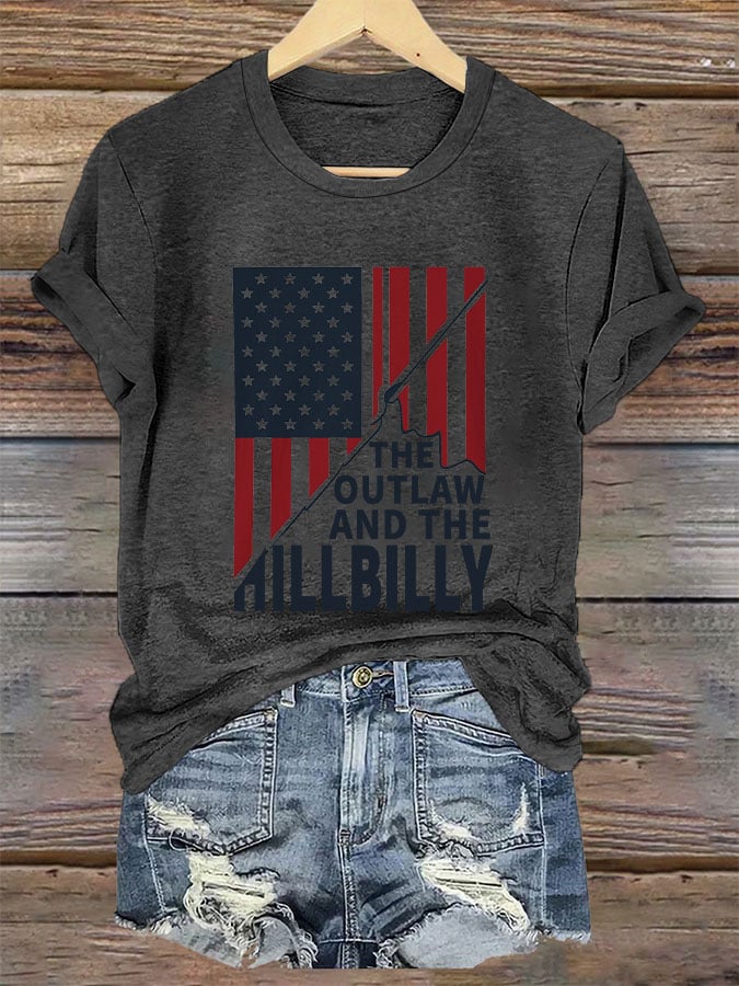 Women's "The Outlaw and The Hillbilly" Print T-Shirt