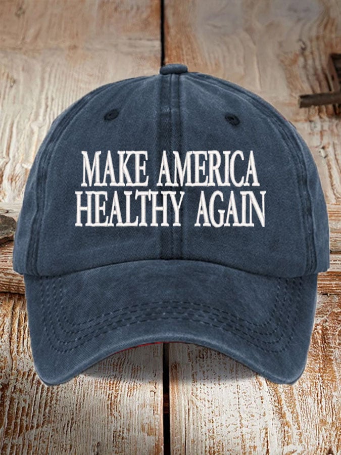 Unisex Make America Healthy Again Print Baseball Cap