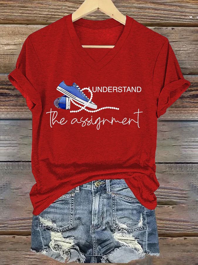 Women'S I Understand The Assignment Printed T-Shirt