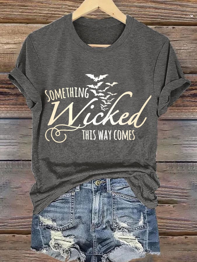 Women's Halloween Print Casual T-Shirt