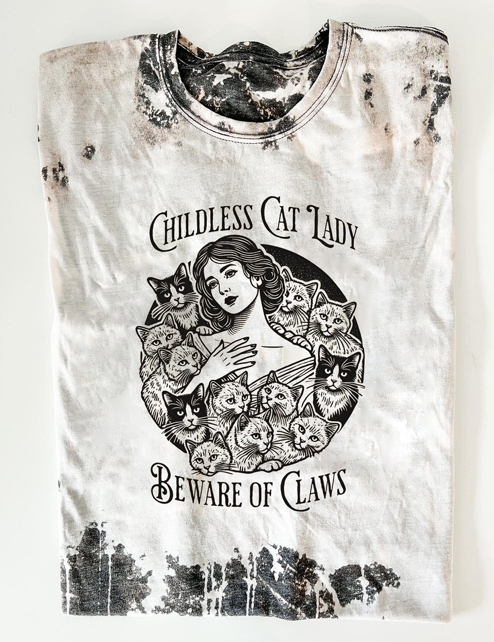 Childless Cat Lady Beware Of Claws Tee