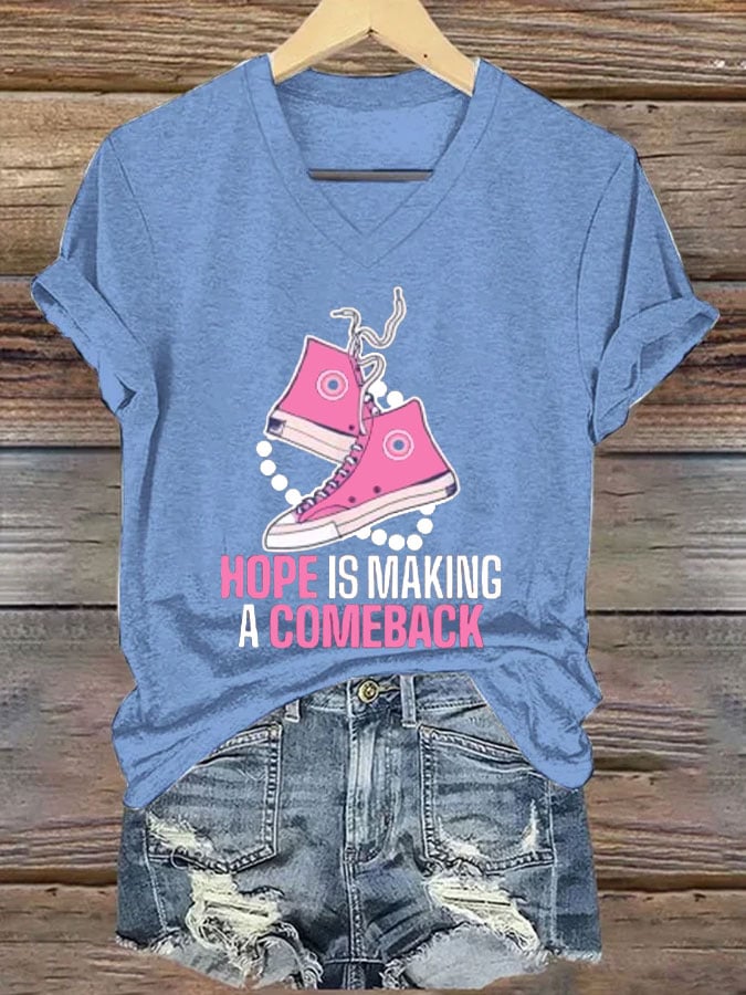Women's Hope Is Making A Comeback Print Casual T-Shirt