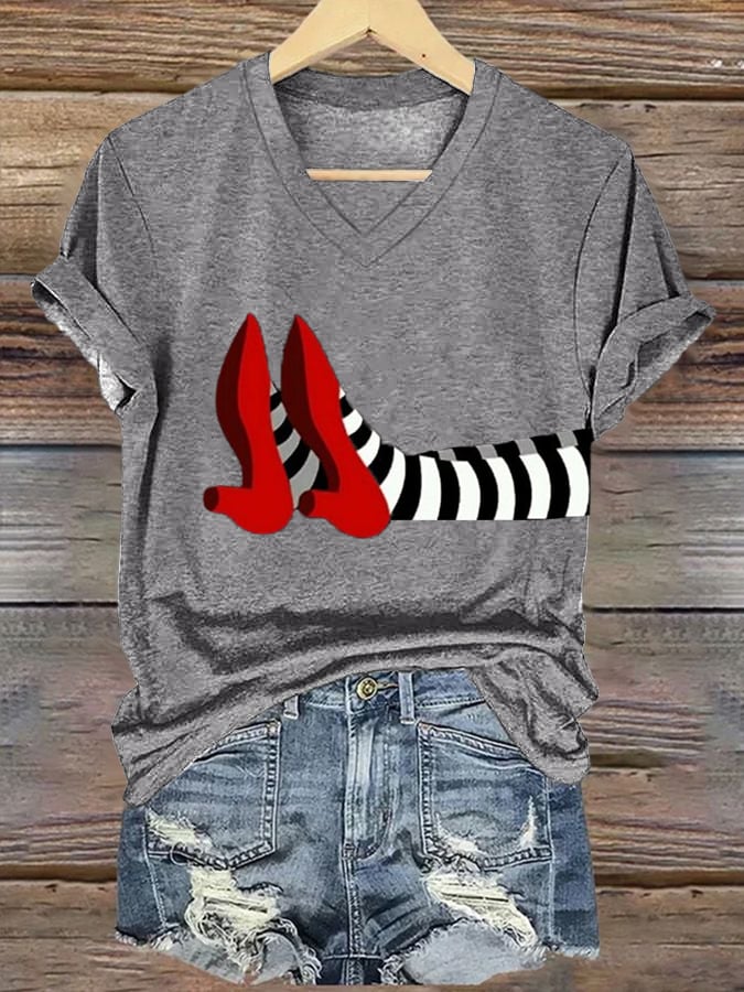 Women's Halloween Printed Casual T-Shirts