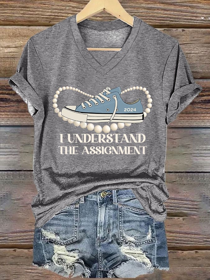 Women's I Understood The Assignment Print T-shirt