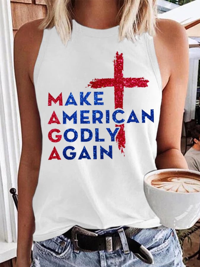Women's MAGA Make America Godly Again Casual Vest
