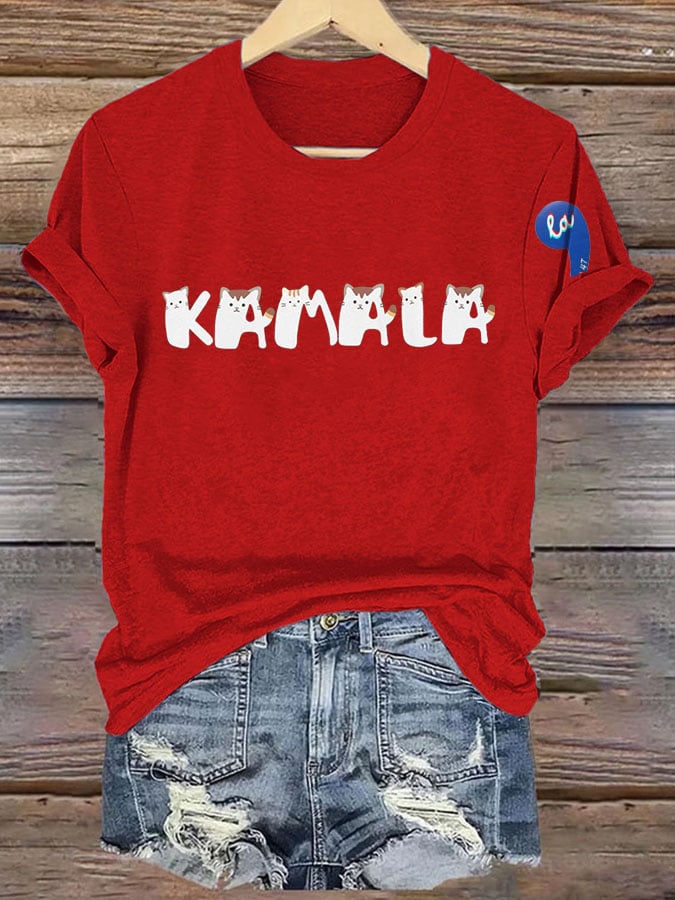 Women'S Casual La Print Casual T-Shirt