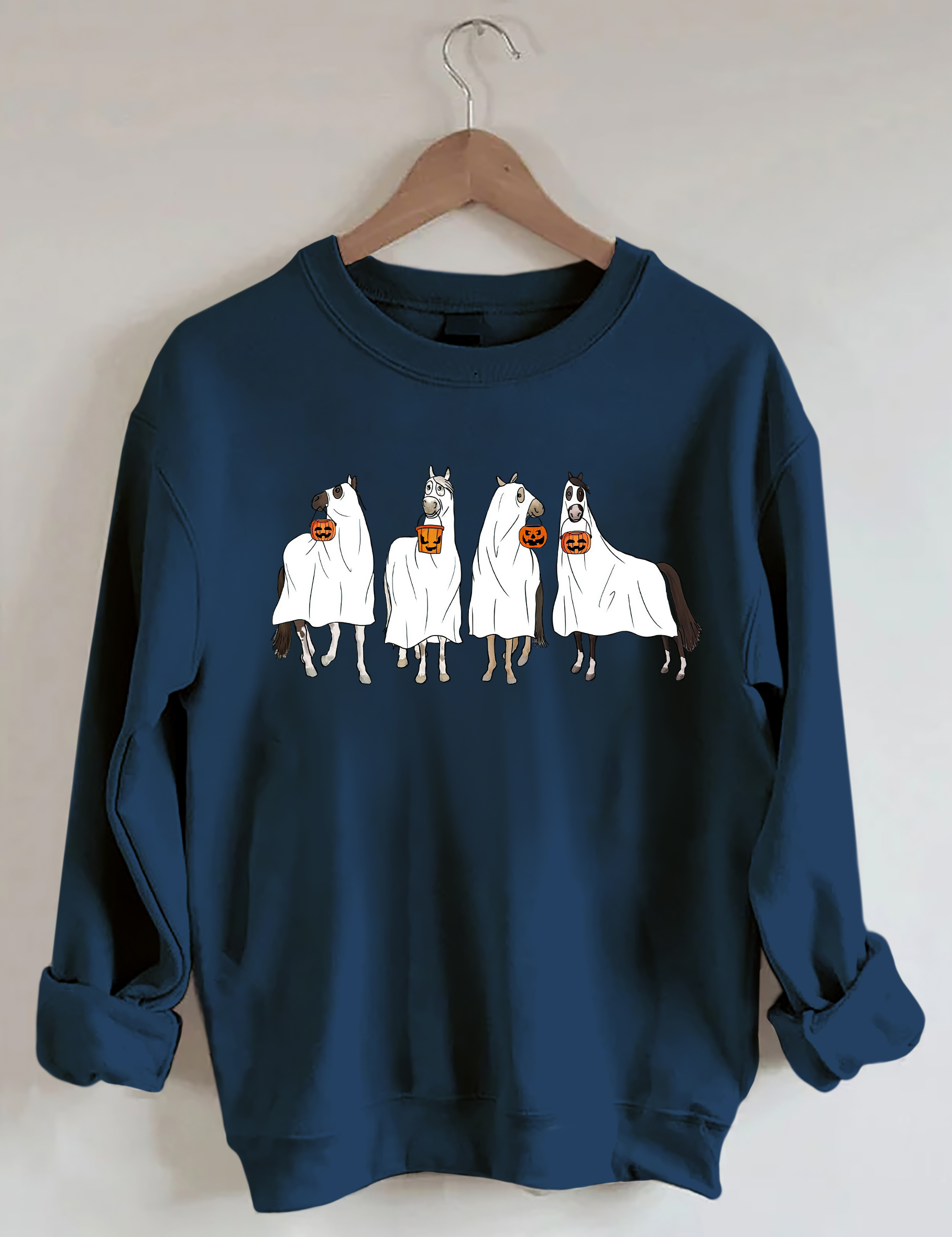 Halloween Horse Ghost Sweatshirt