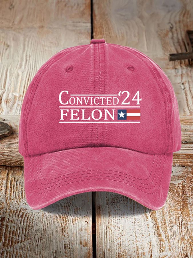Convicted Felon Print Unisex Cap