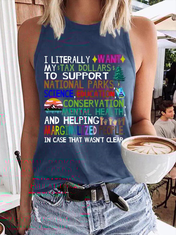 Women's Support National Parks Print Tank Top