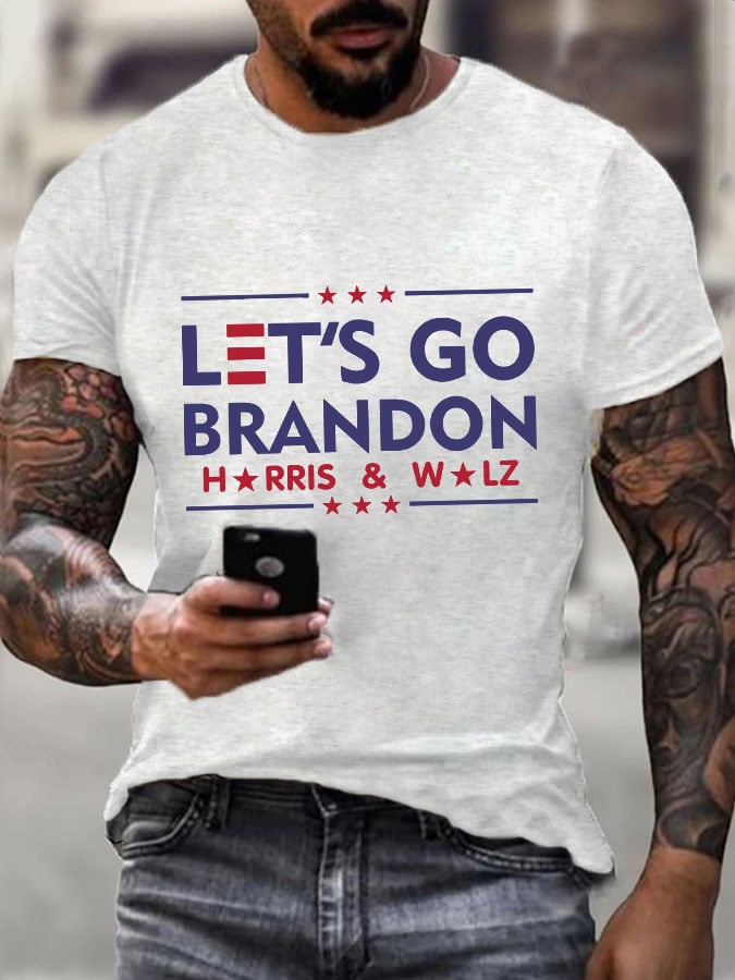 Men's Let's Go Brandon Print T-Shirt