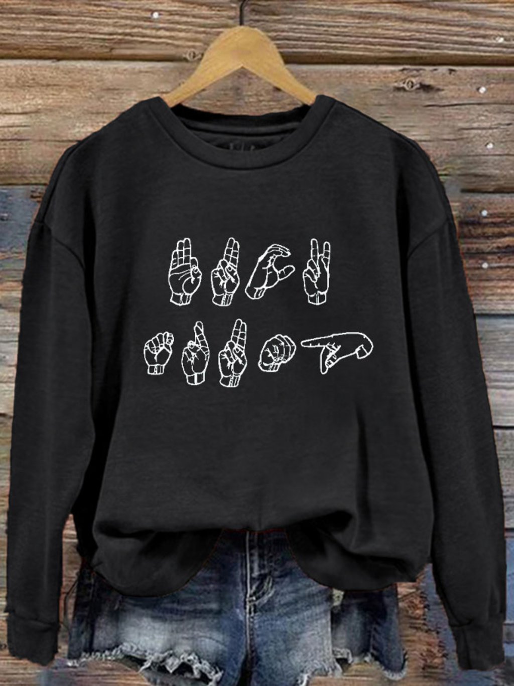 Women's Anti-Orange Printed Sweatshirt