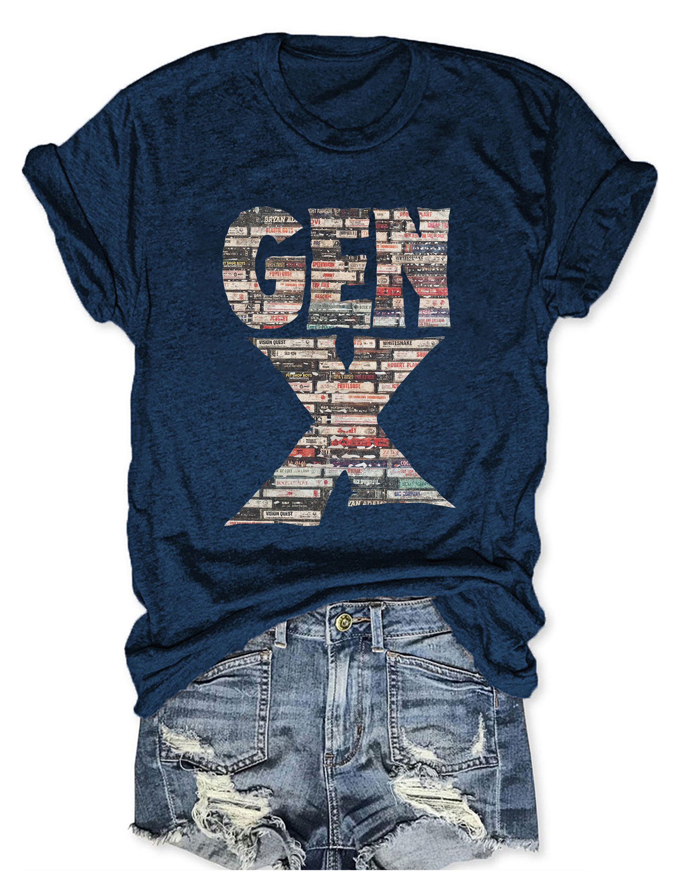 Gen X 80’s Rock Cassettes T-Shirt