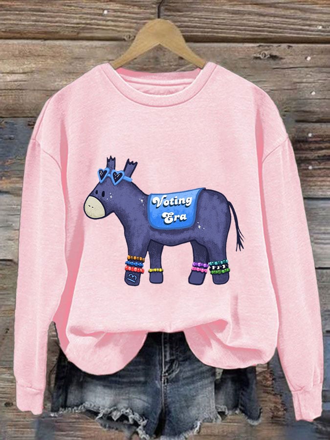 Women's In my voting era Donkey sweatshirt