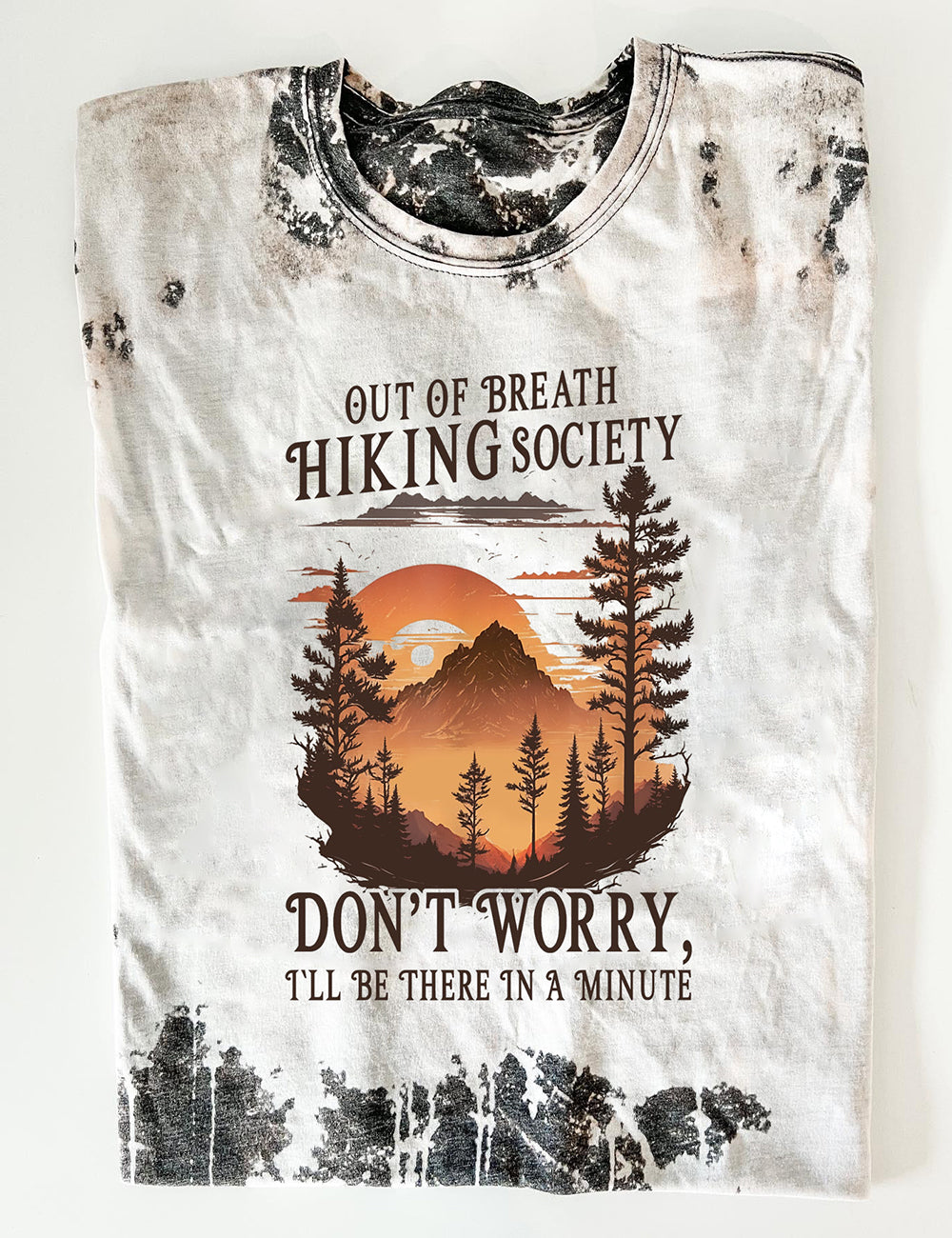Women's Out Of Breath Hiking Society Print T-Shirt