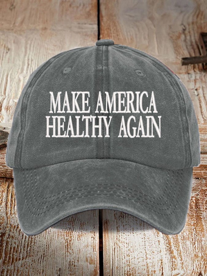 Unisex Make America Healthy Again Print Baseball Cap