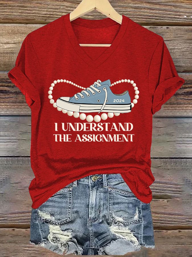 Women's I Understood The Assignment Print T-shirt