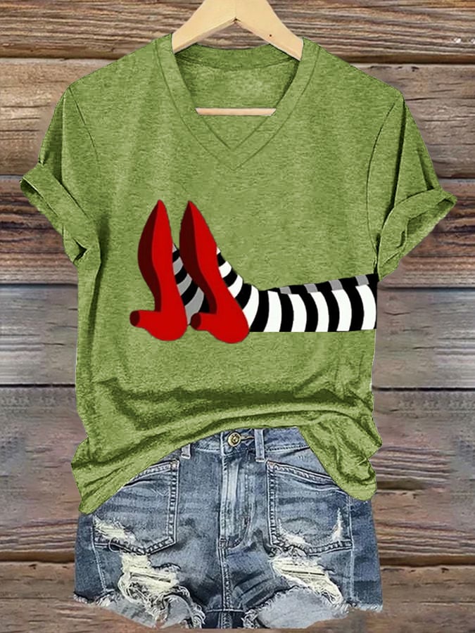 Women's Halloween Printed Casual T-Shirts