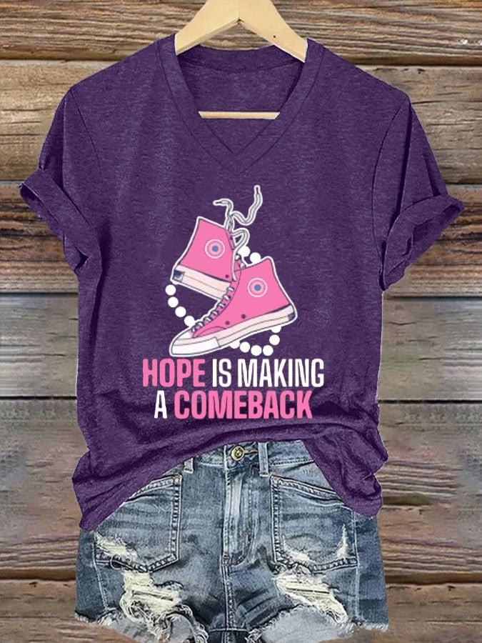 Women's Hope Is Making A Comeback Print Casual T-Shirt