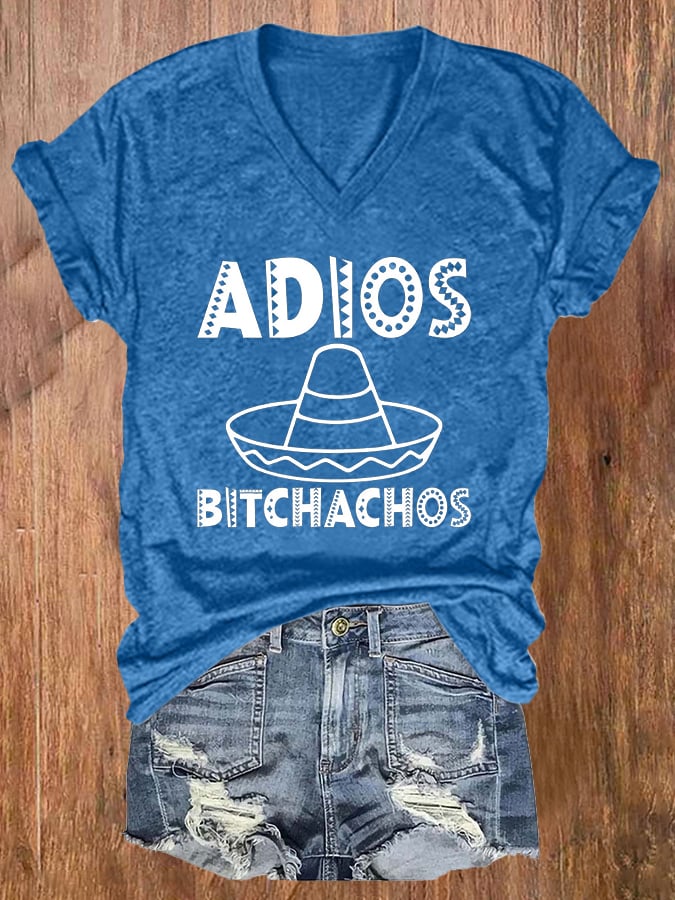 Women's Adios Bitchachos Print T-Shirt