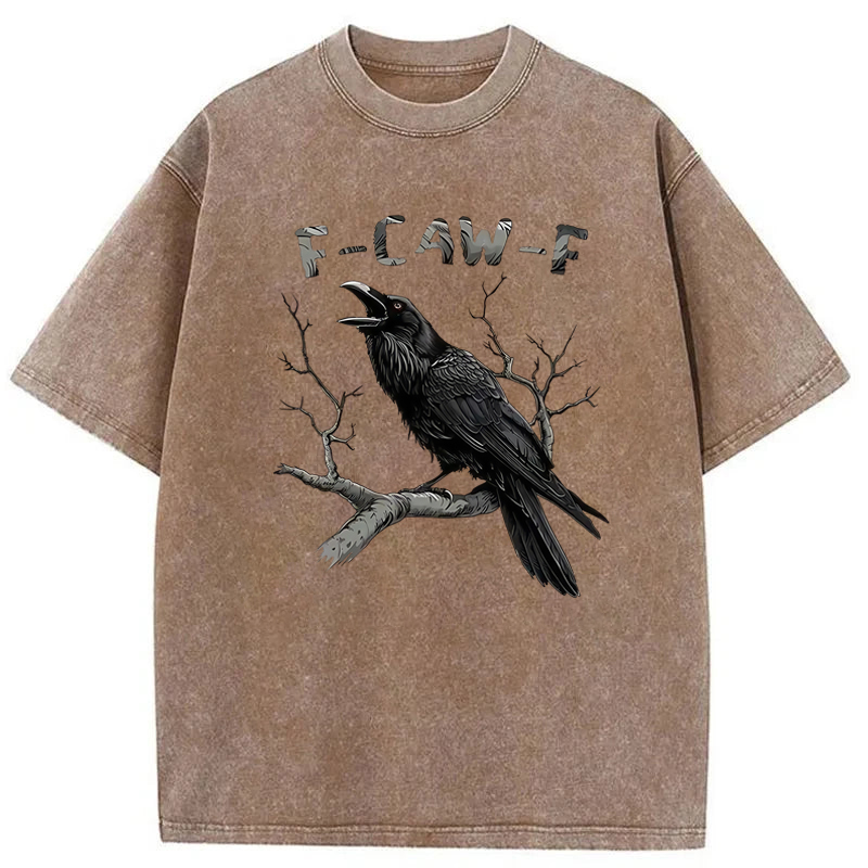 F-Caw-F Crow Washed T-Shirt