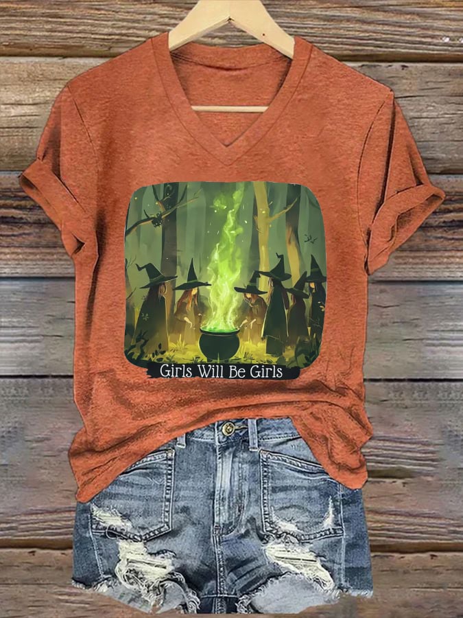 Women's Girls Will Be Girls Printed Casual T-shirt