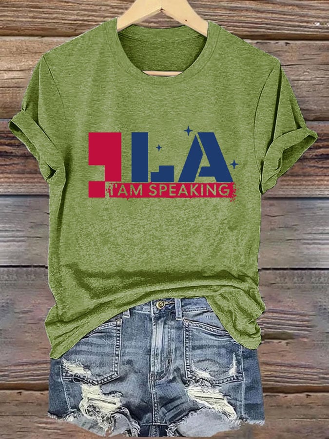 💙VOTE BLUE💙Women's La Printed Short-Sleeved T-Shirt