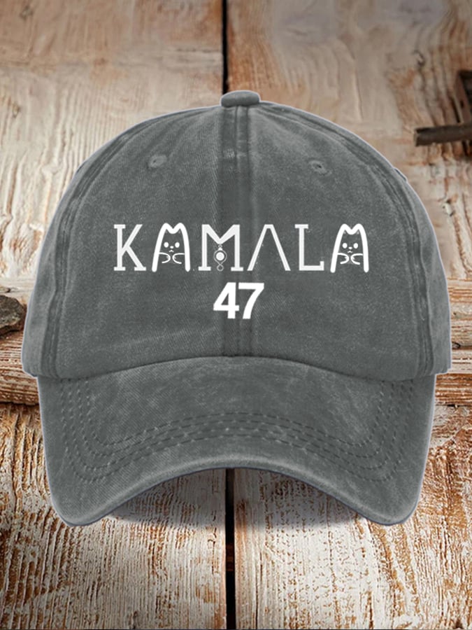 Female kamala general election general washed and distressed hat