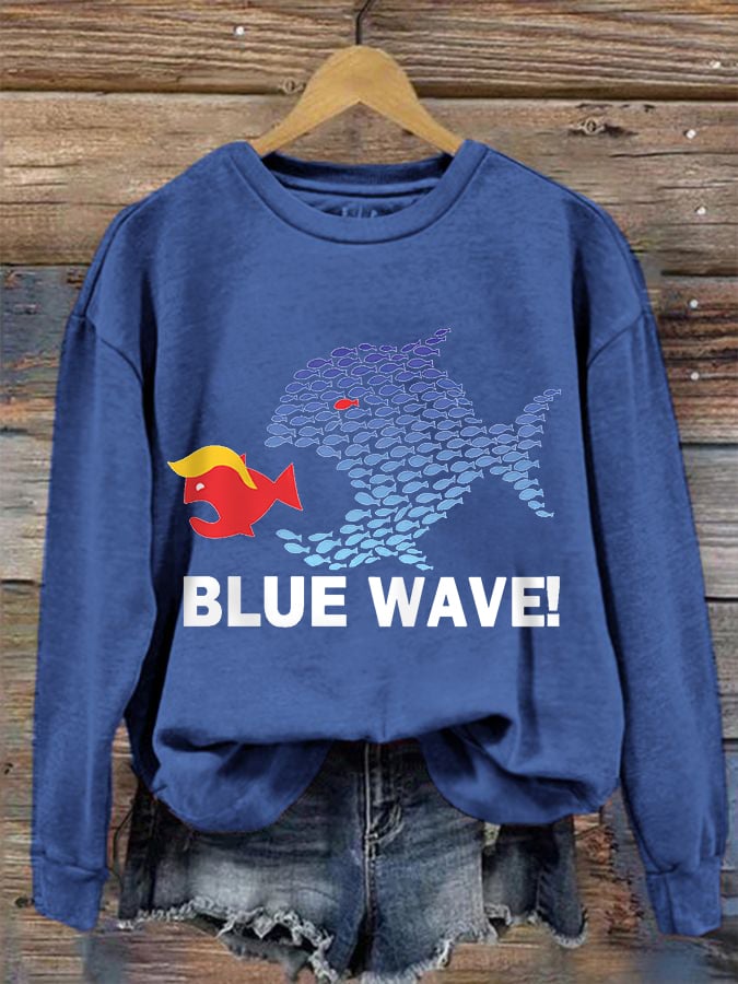 Women's Blue Wave 2024 Casual Sweatshirt