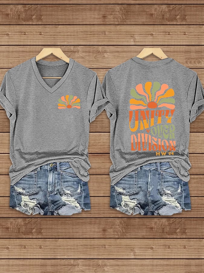 Women's Unity Over Division 2024  Print T-Shirt