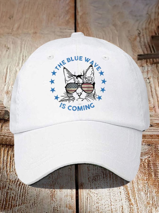Unisex The Blue Wave Is Coming Print Baseball Cap
