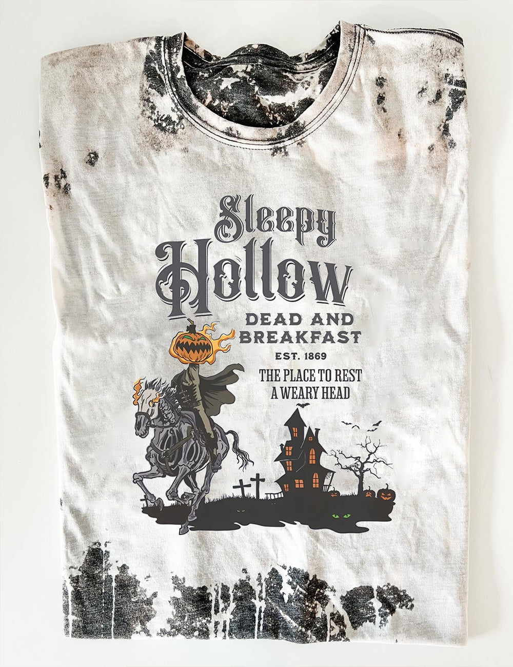 Women's Sleepy Hollow Dead And Breakfast Print T-Shirt