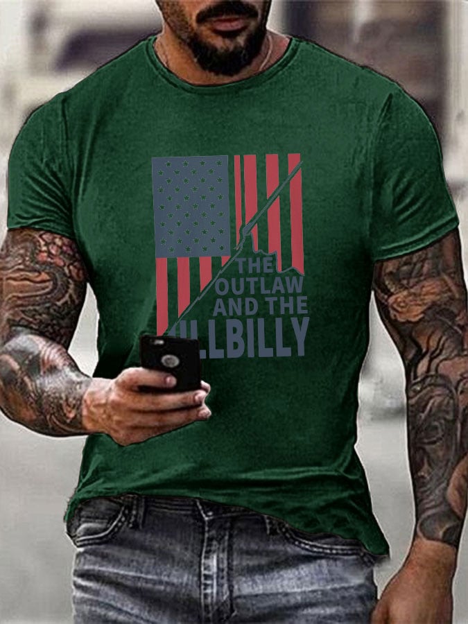 Men's "The Outlaw and The Hillbilly" Print T-Shirt
